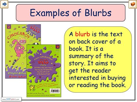 BLURB Meaning in English .